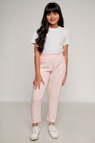 Pink Solid Straight Bottom, Pink, image 4