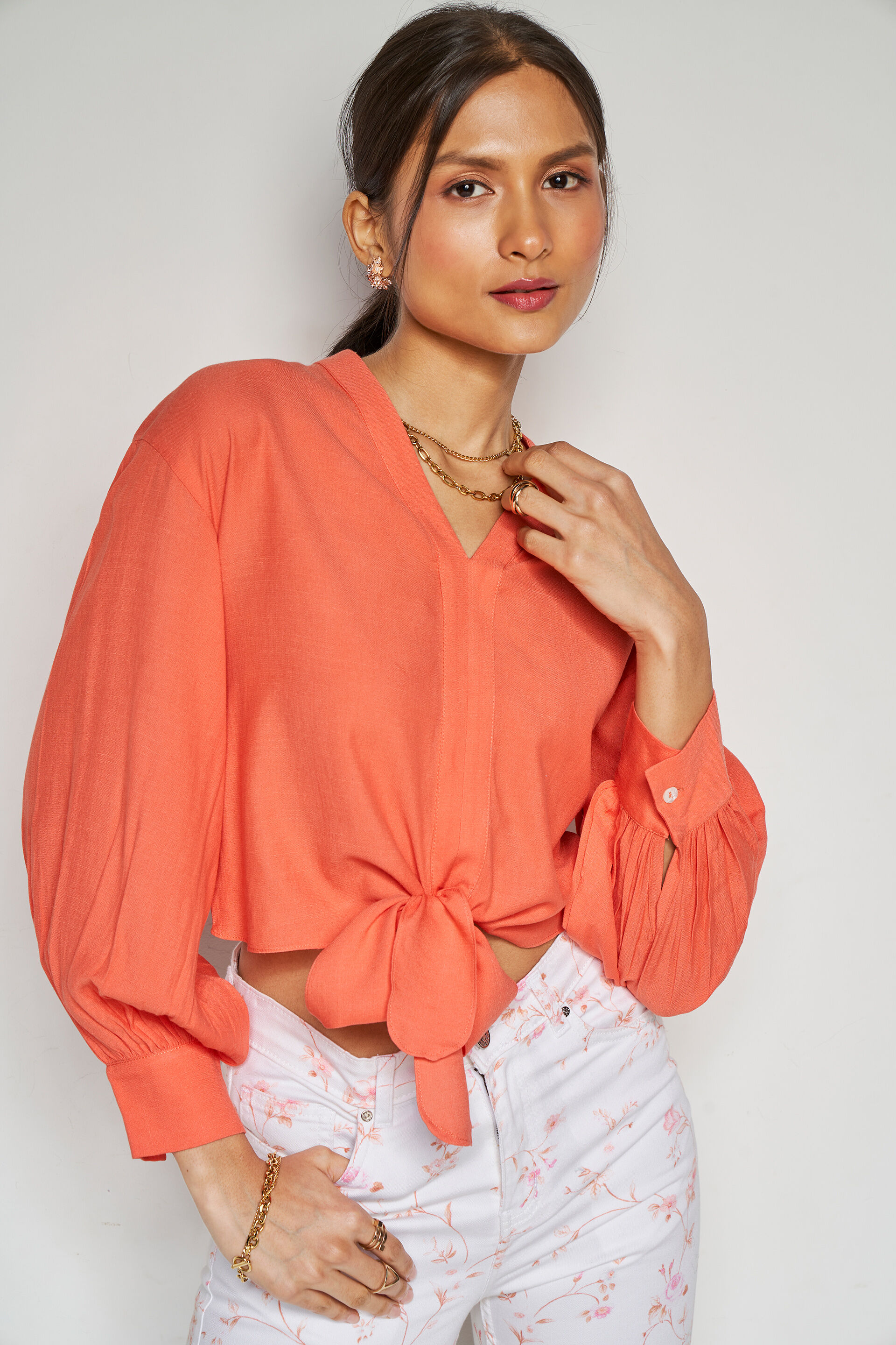 Power Hour Top, Orange, image 1