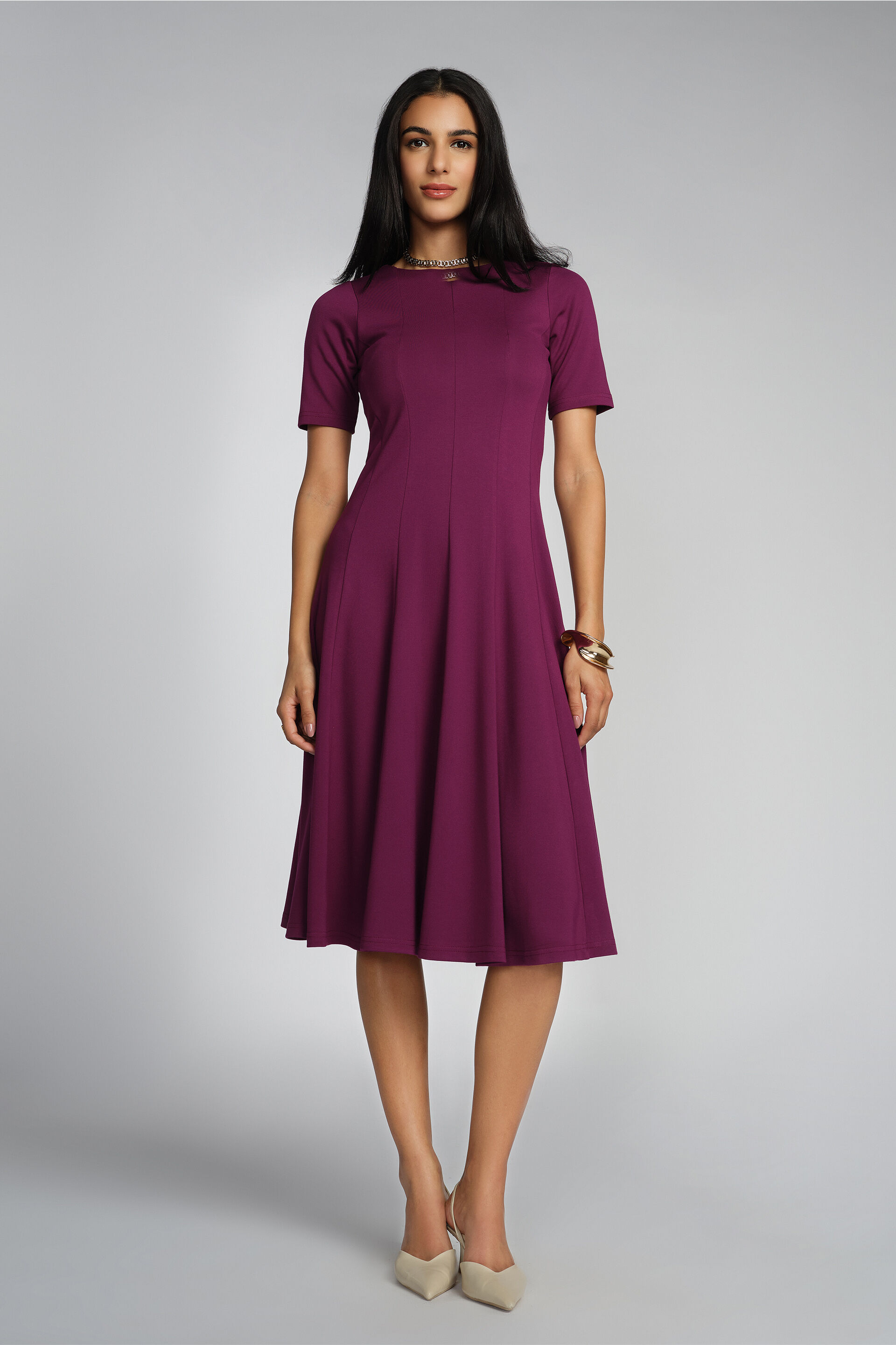 Lydia Dress, Purple, image 1