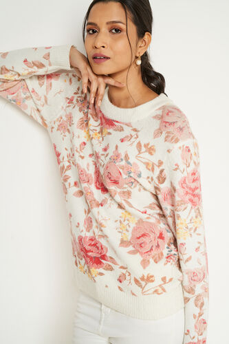 Red Floral Straight Top, Red, image 6