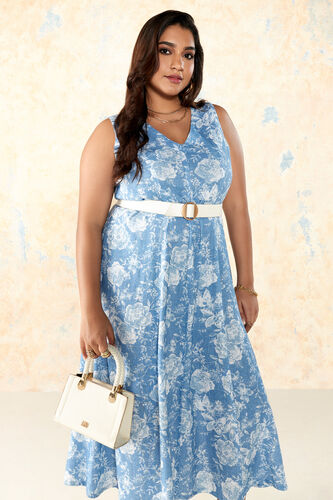 Blooming Blues Dress, Indigo, image 1