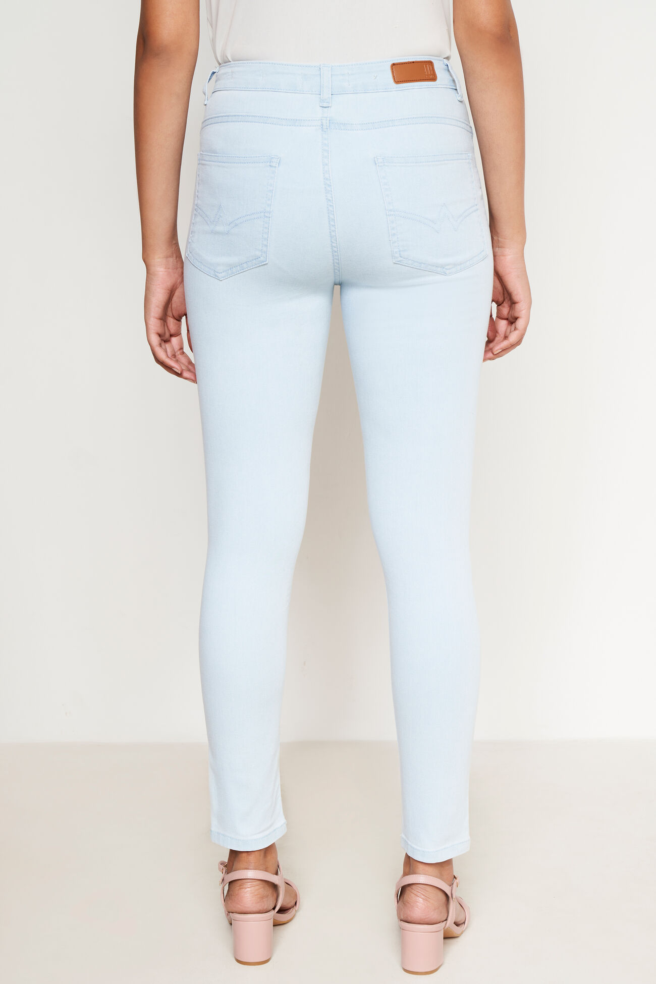 Light Blue Skinny Jeans, Blue, image 3