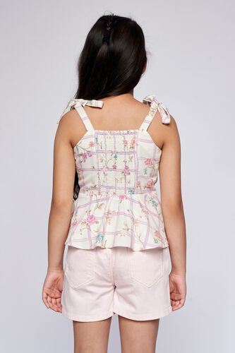 7 - White Floral Straight Top, image 7