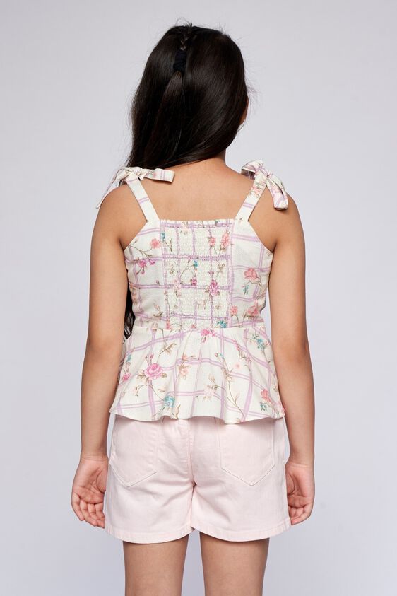7 - White Floral Straight Top, image 7