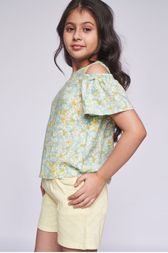 1 - Mint Floral Straight Top, image 1
