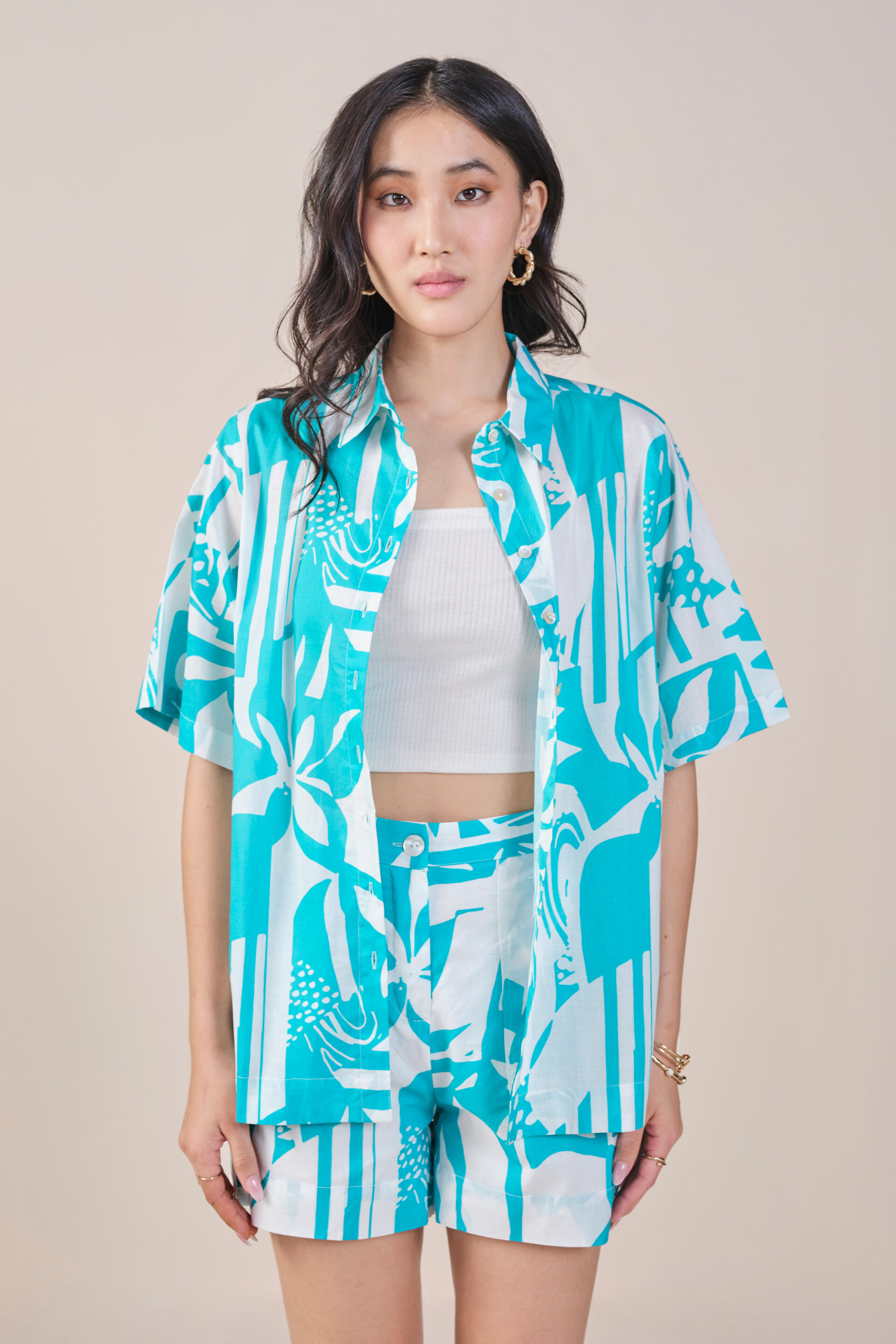 Vacay-esque Co-ord Set, Turquoise, image 2