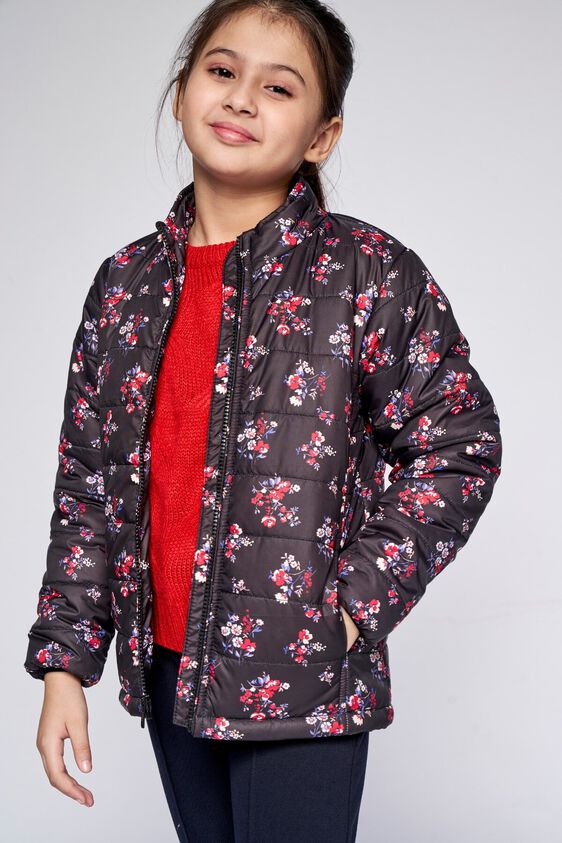 4 - Black Floral Straight Jacket, image 4