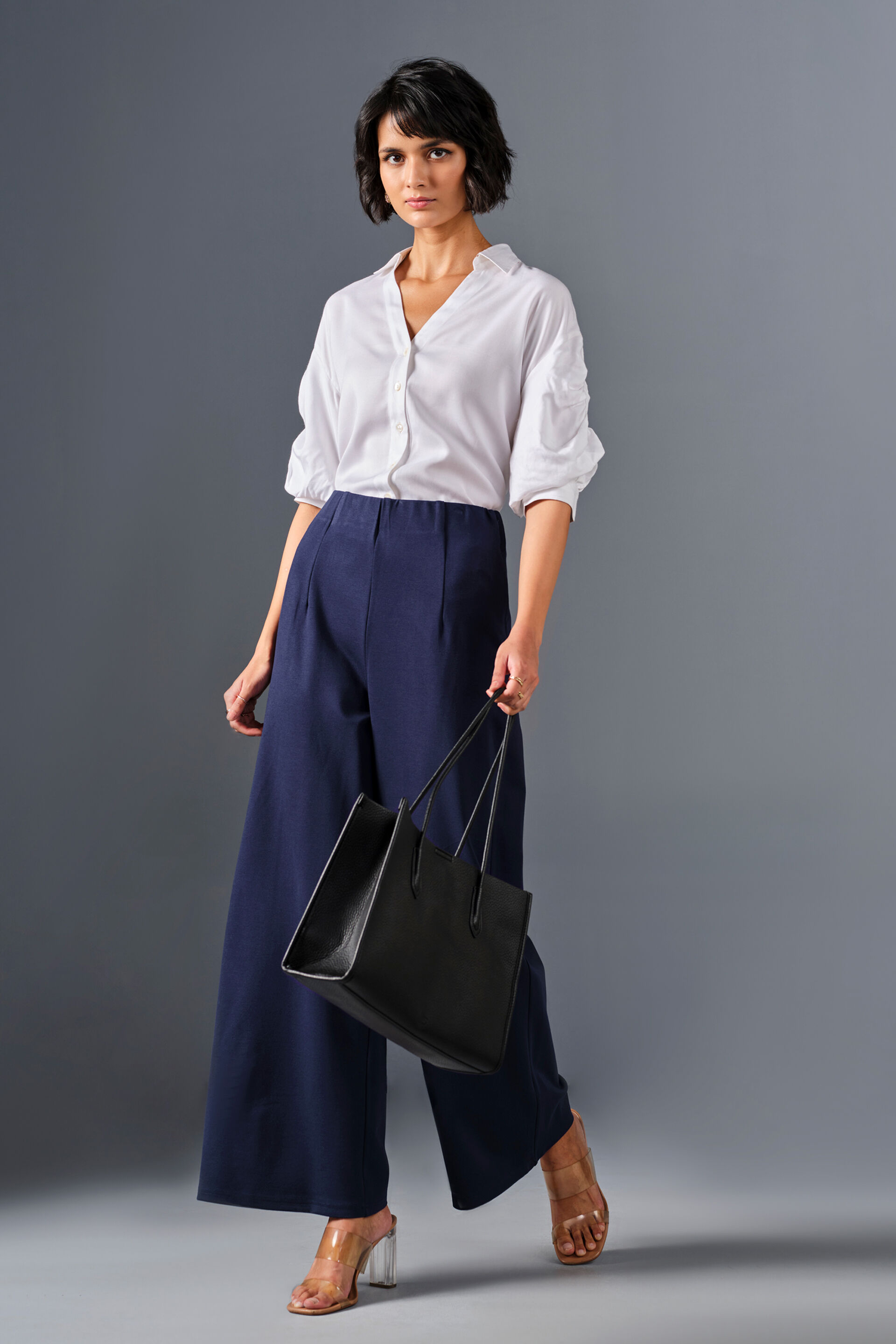 Slay Everyday Trousers, Navy Blue, image 2
