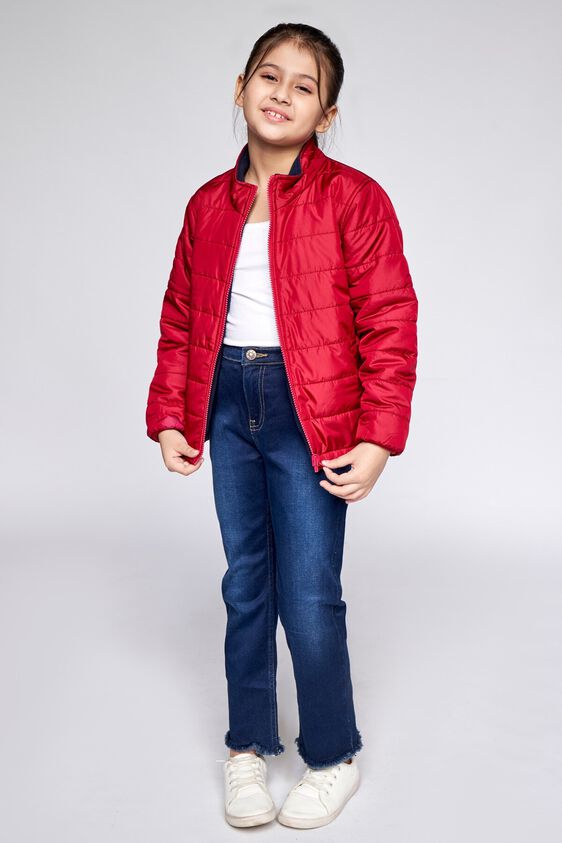 2 - Red Solid Straight Jacket, image 2