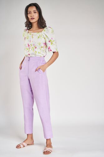 5 - White Floral Printed A-Line Top, image 5