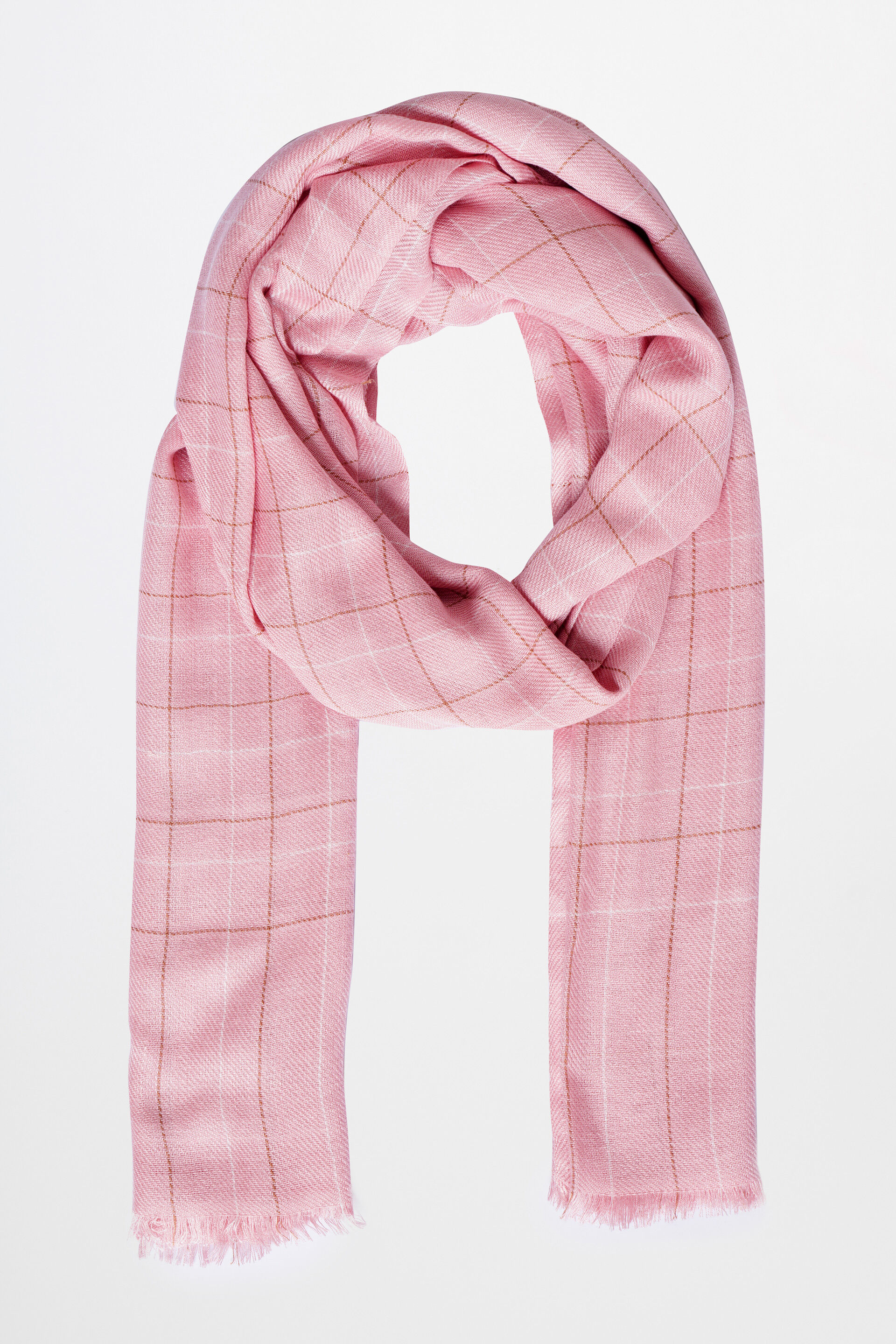 Pink Viscose Scarf, , image 1