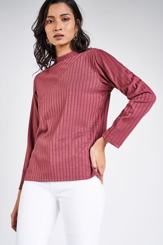 6 - Rose Wood Round Neck A-Line Long Top, image 6