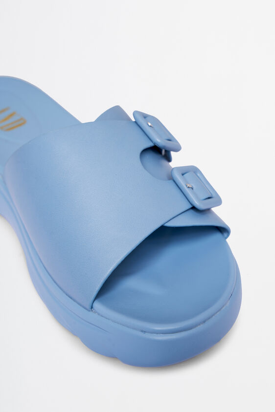 Blue Polyurethane Shoe, Blue, image 2