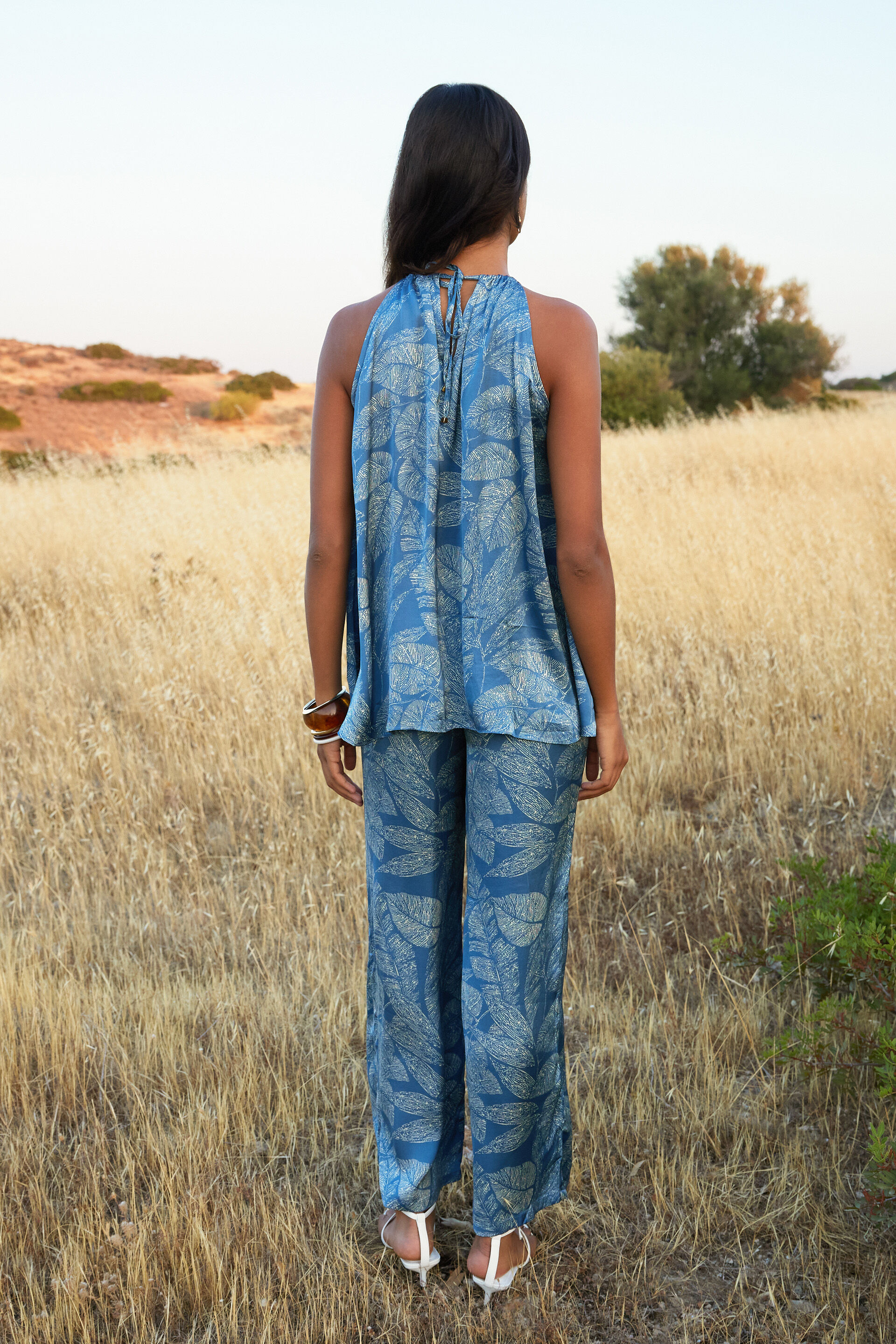 Marina Modal Co-ord Set, Blue, image 8