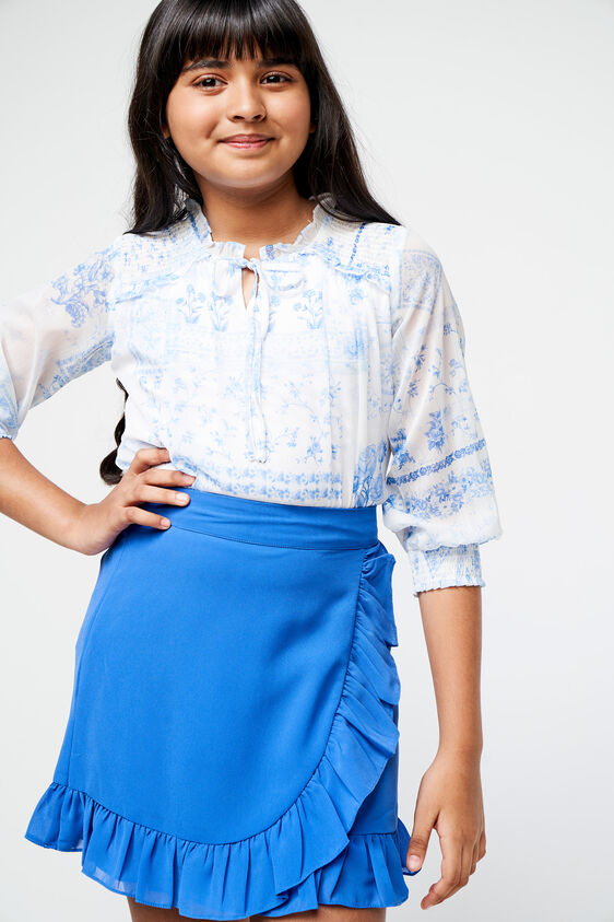 Blue Floral Straight Set-2, Blue, image 4