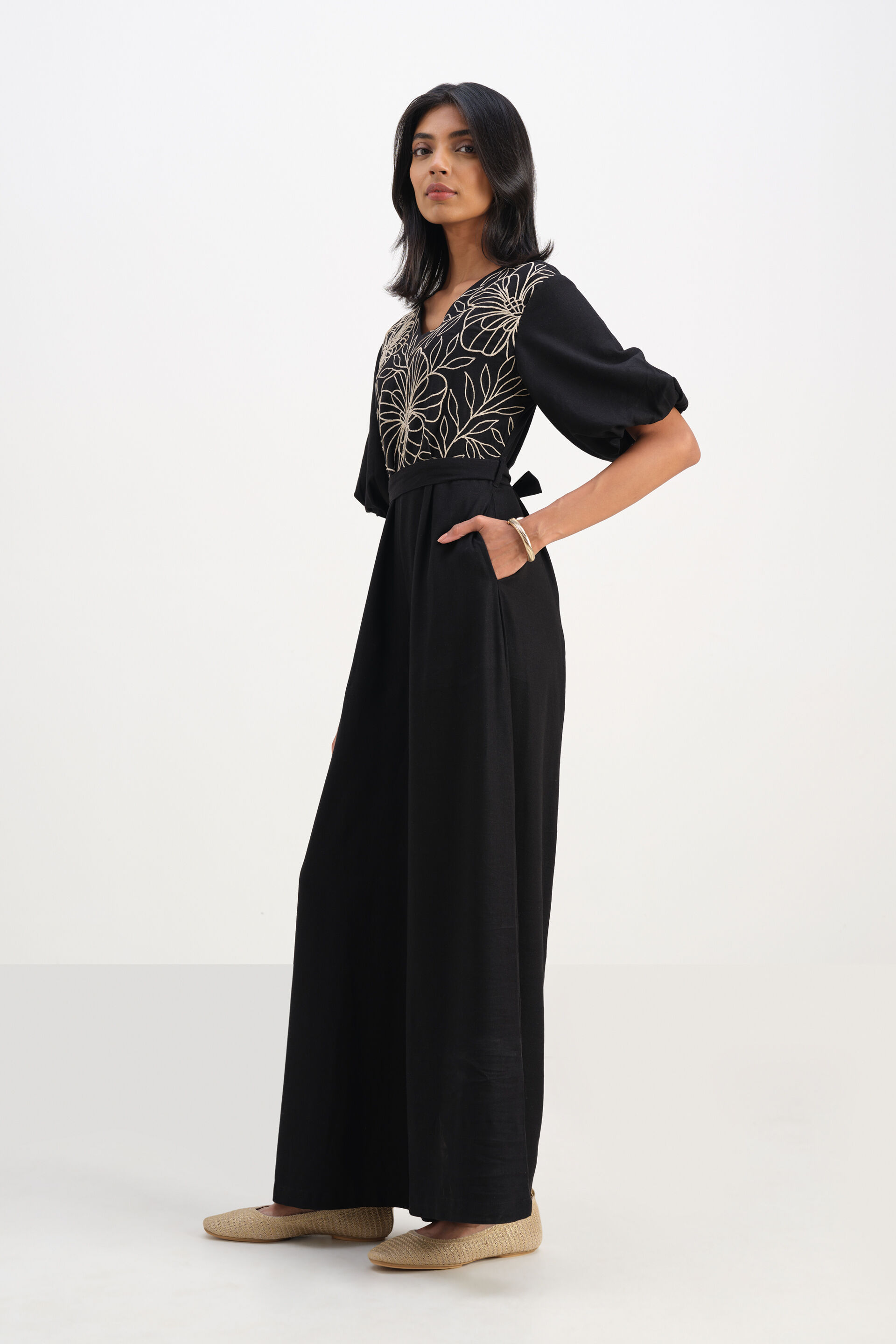Nocturnally Beautiful Jumpsuit, Black, image 4