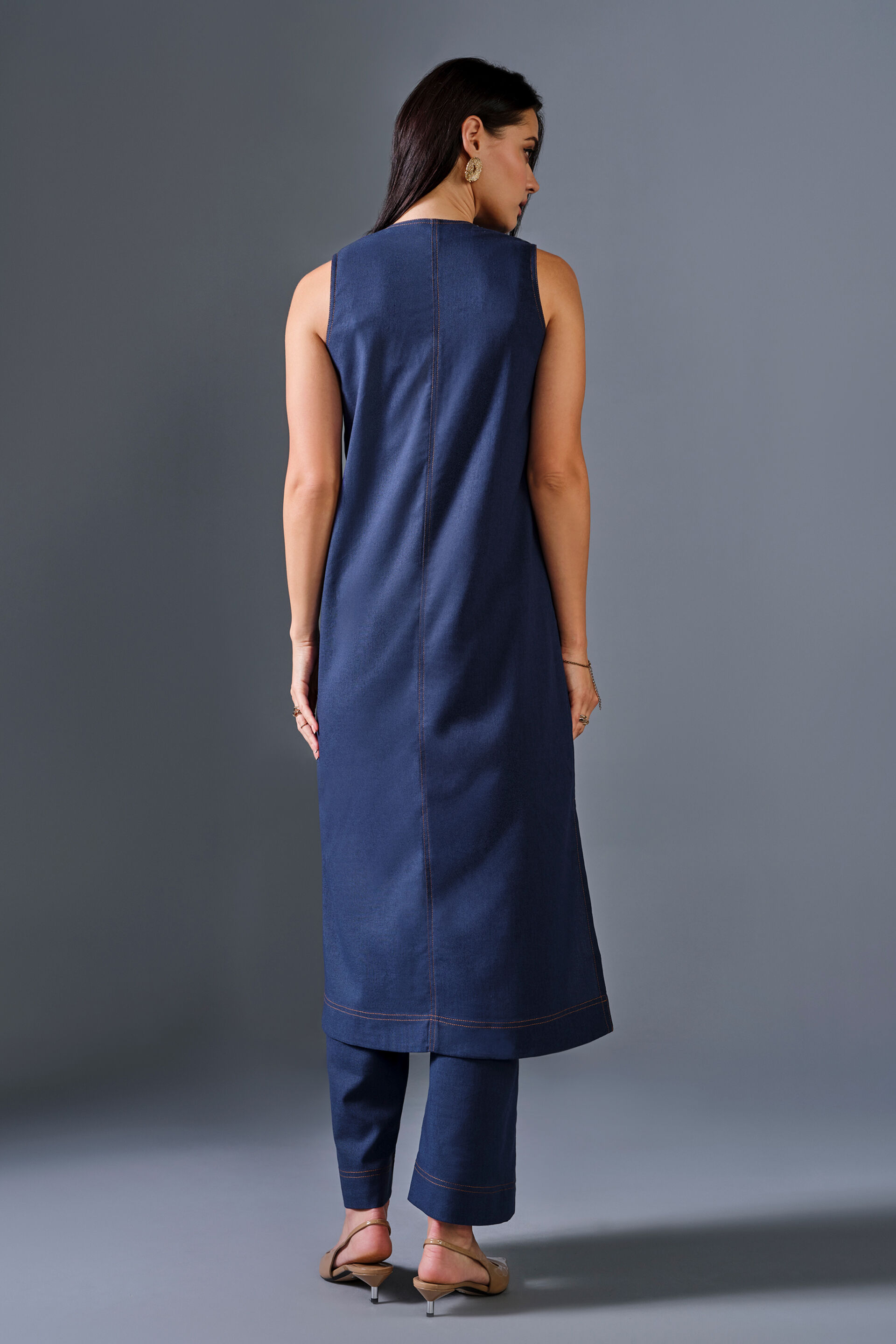 Into the Flow Viscose Blend Set, Navy Blue, image 3