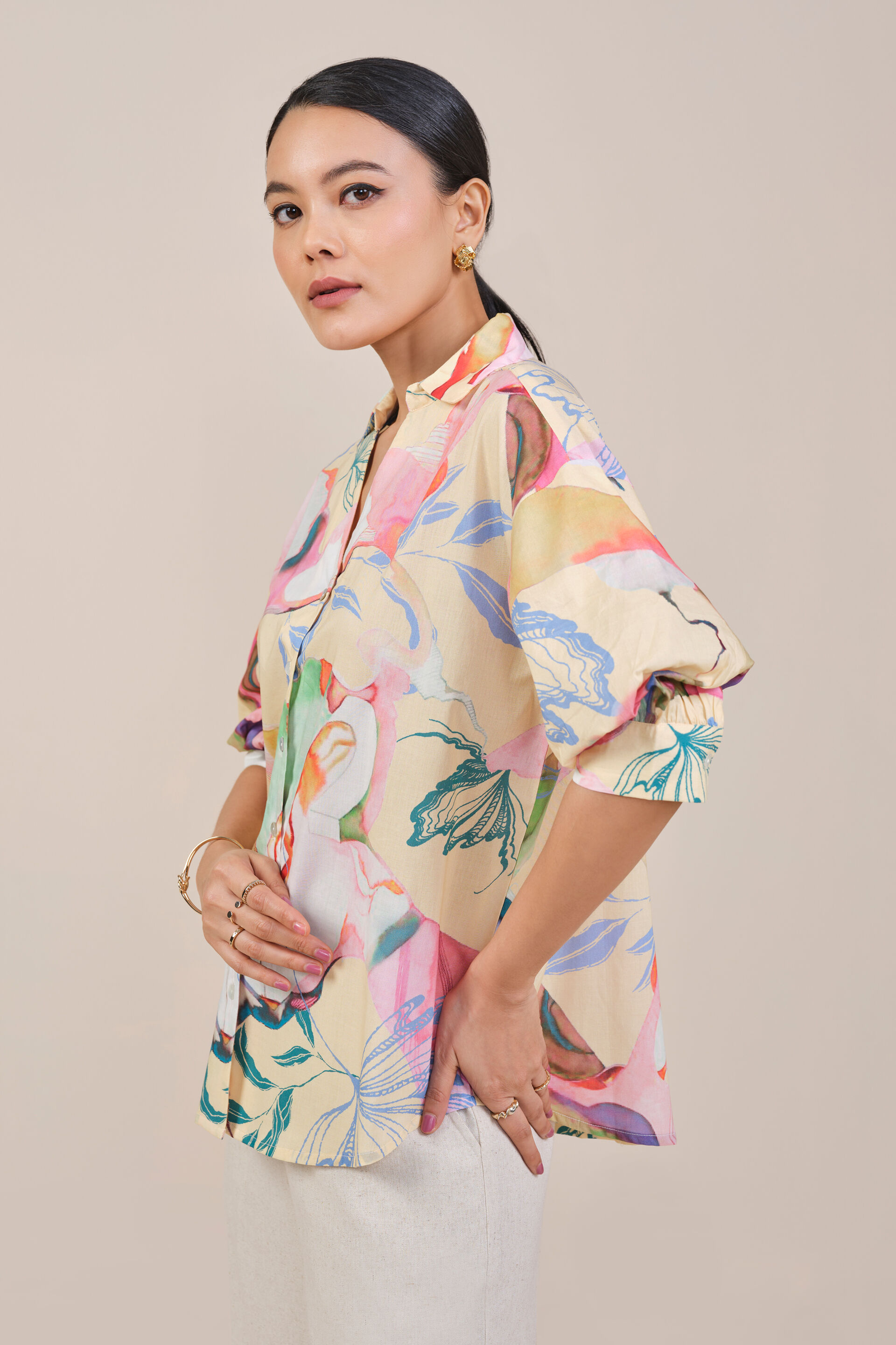 Rachel Printed Shirt, Multi Color, image 6