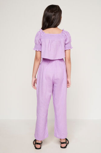 Lilac Solid Flounce Suit, Lilac, image 4