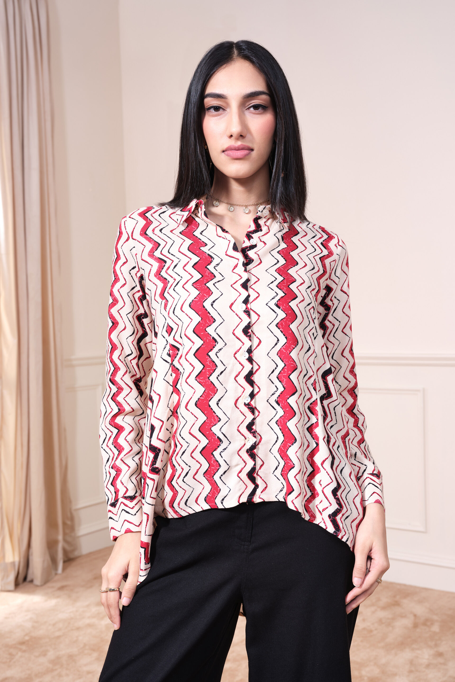 Caera Shirt, Cream, image 1