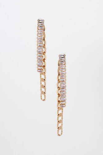 Gold Brass Earring, , image 1