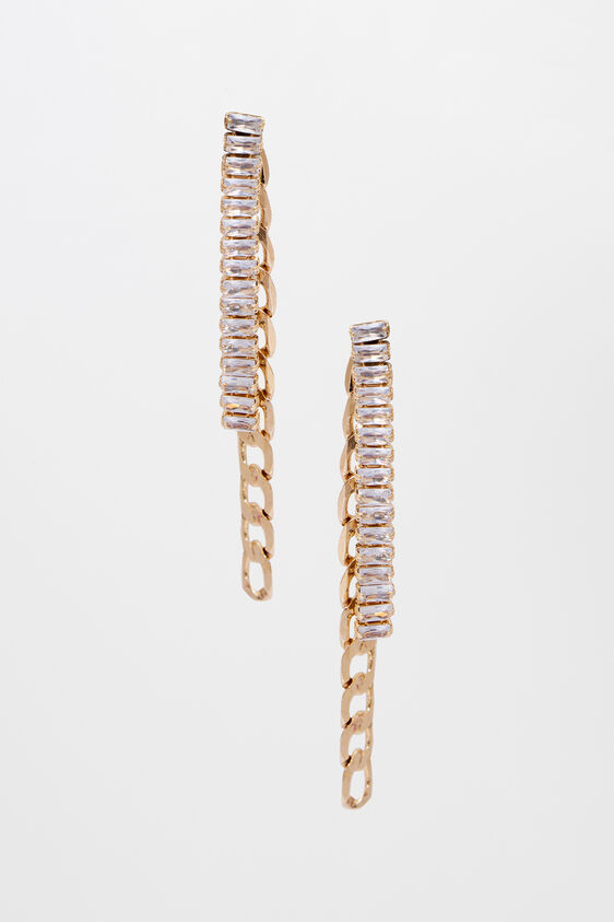 Gold Brass Earring, , image 1