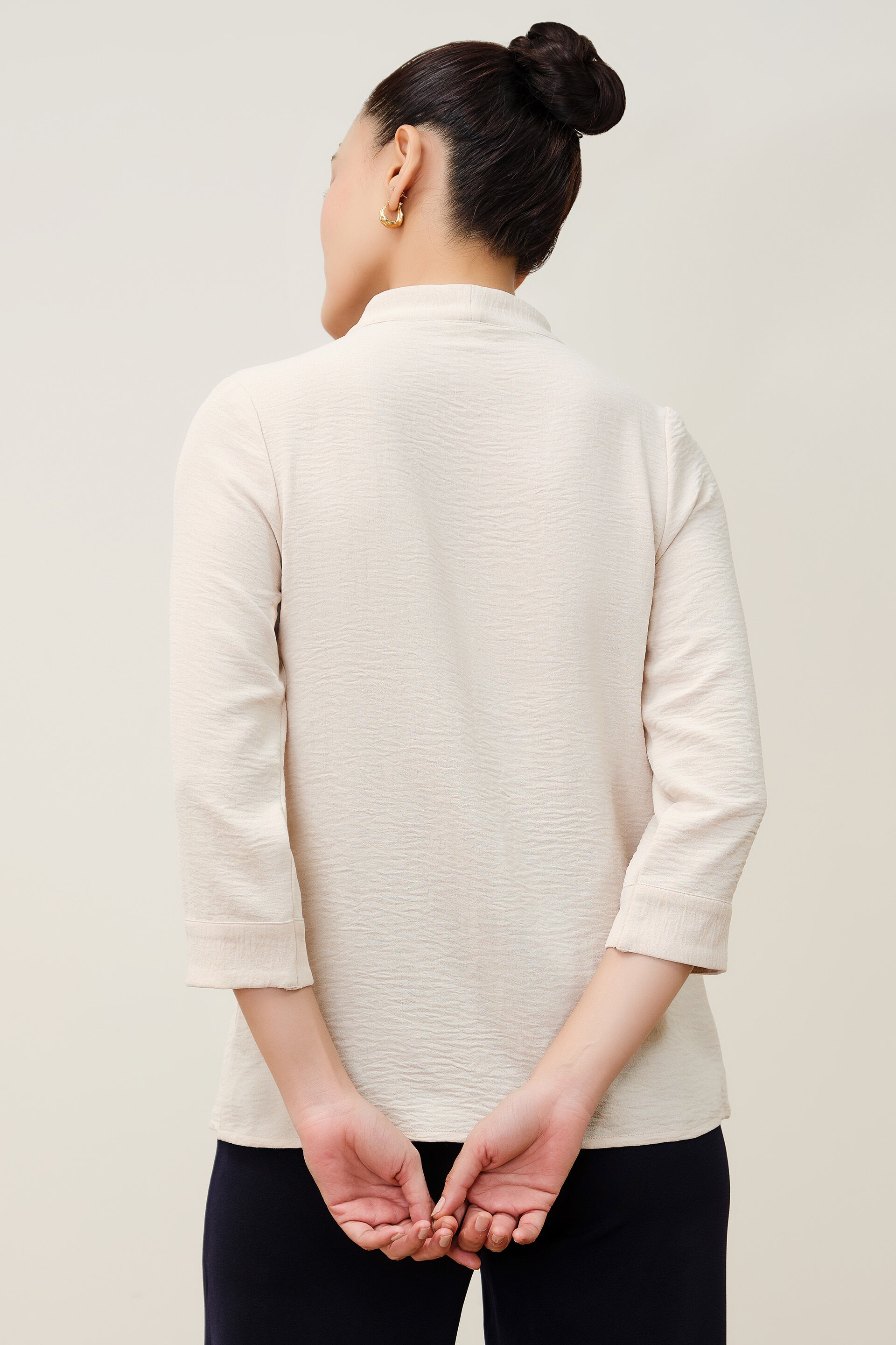 Nerra Quiet Beige Top, Beige, image 6