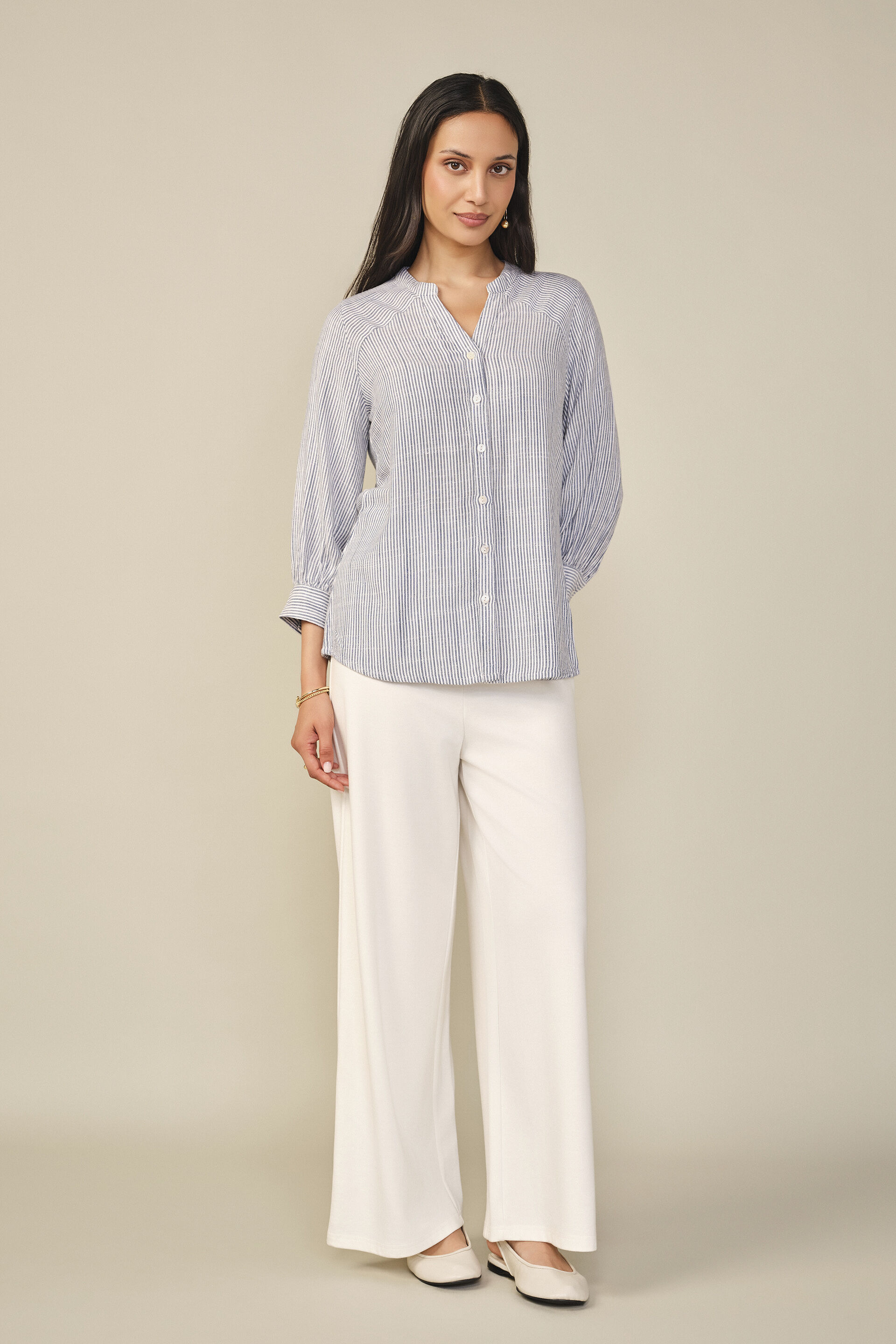 Blue Striped Shirt, Blue, image 3
