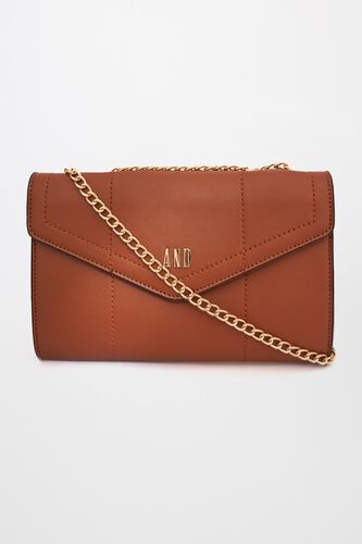 Tan Sling Handbag, , image 1