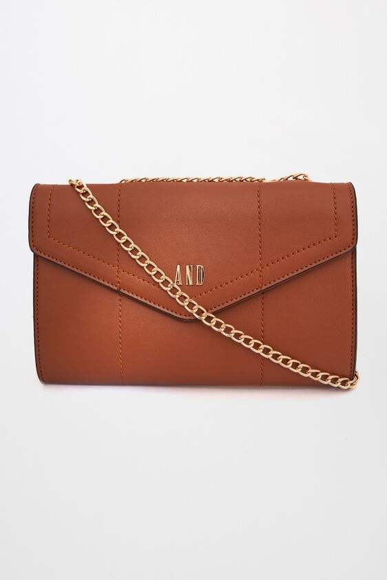 Tan Sling Handbag, , image 1