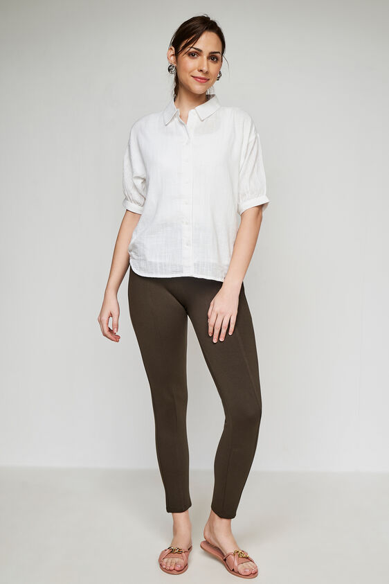 Black Regular Straight Bottom, Olive, image 1