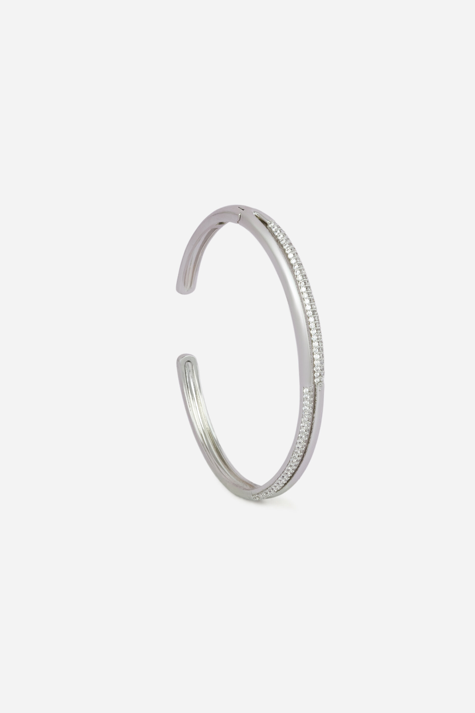 Silver Embellished Dual Layer Cuff, , image 2