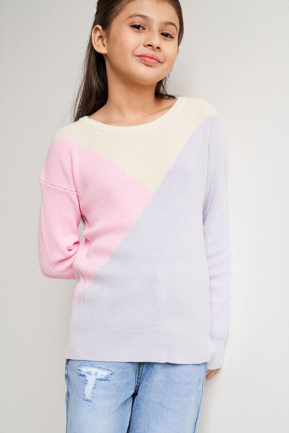 Multi Color Sweater Straight Top, Multi Color, image 2