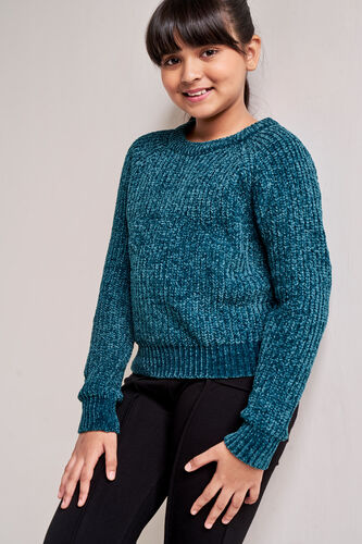 Green Self Design Regular Top, Green, image 3
