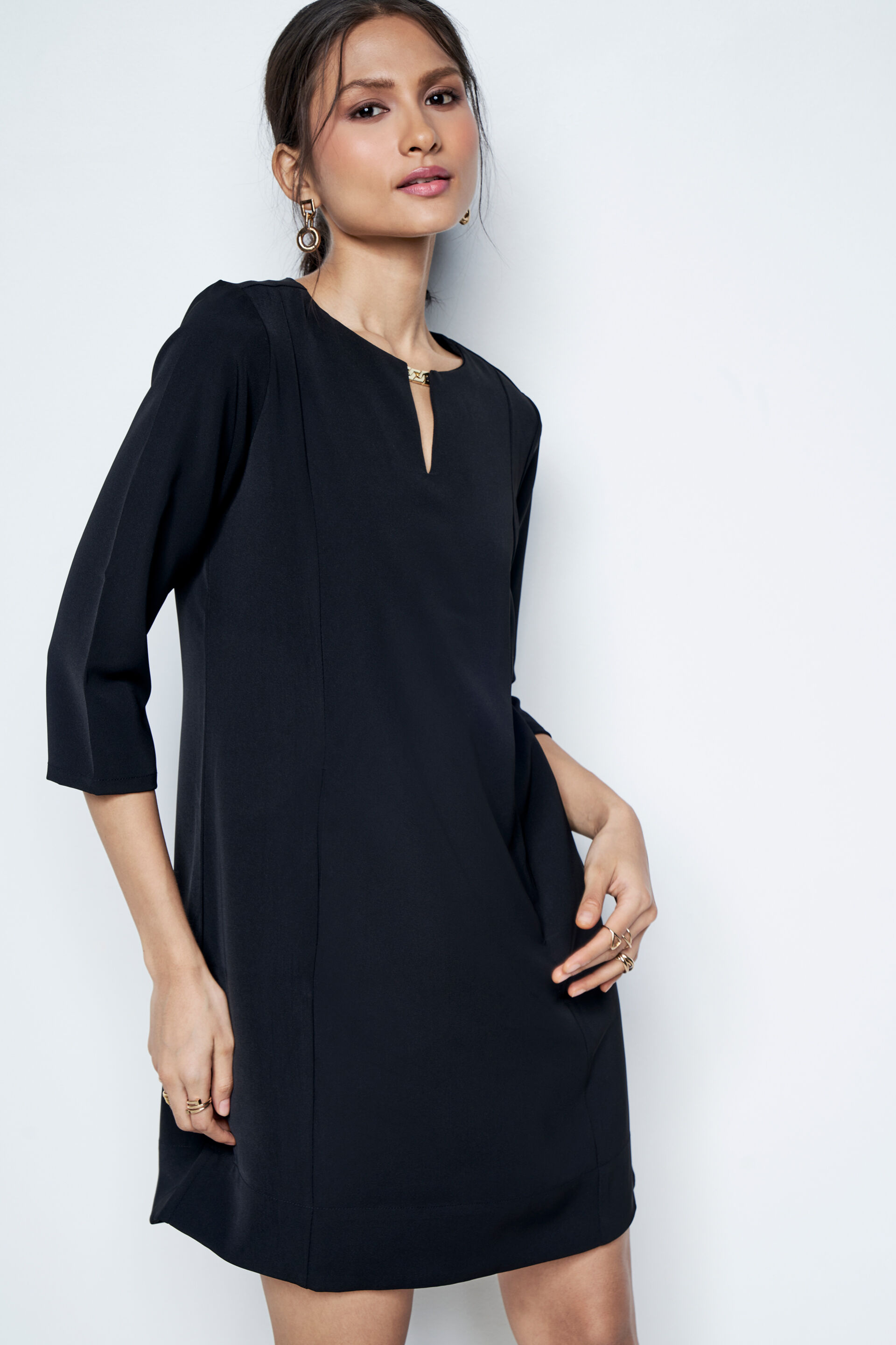 Work Buddy Straight Dress, Black, image 2