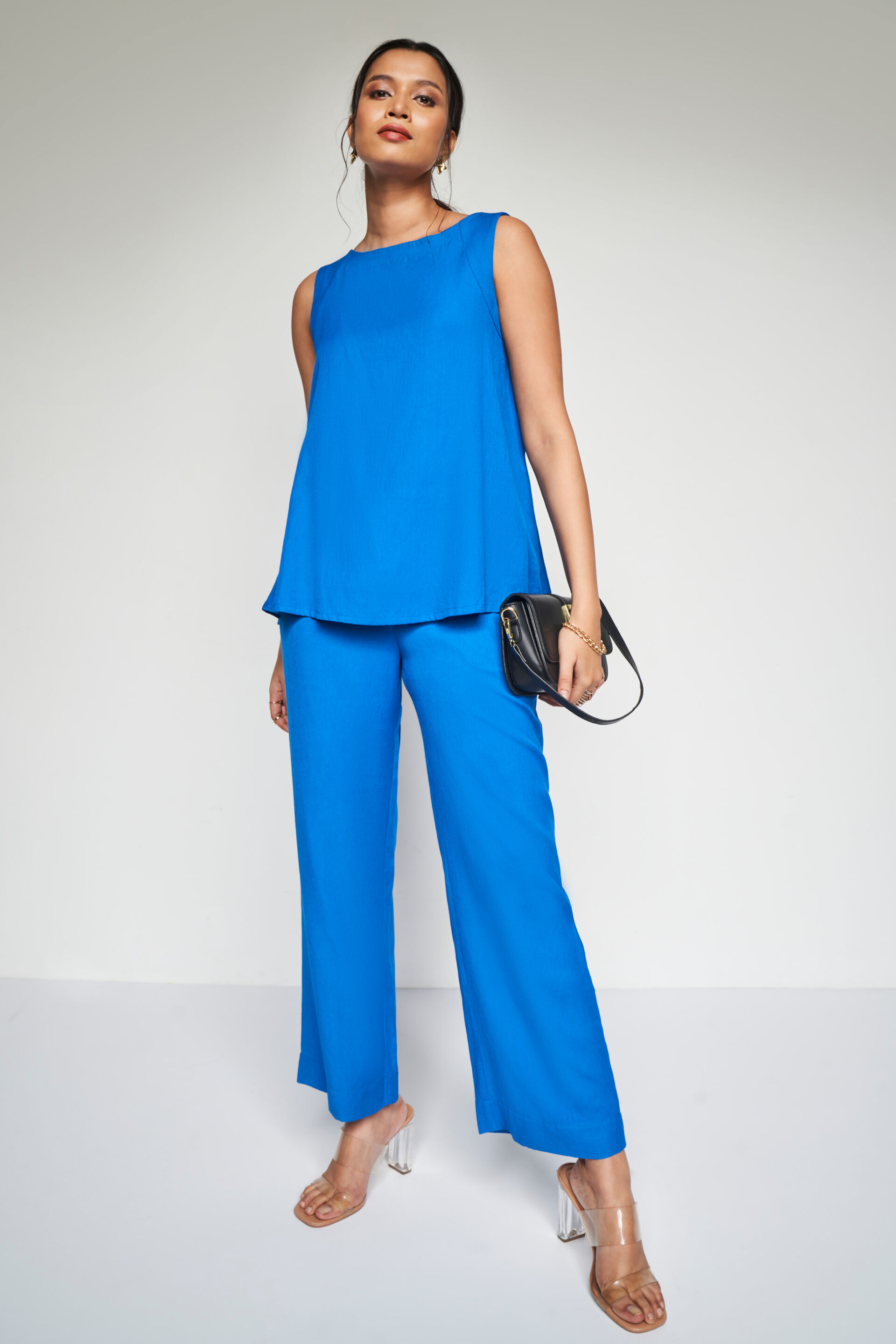 Breezy Elegance Co-ords Set, Blue, image 1