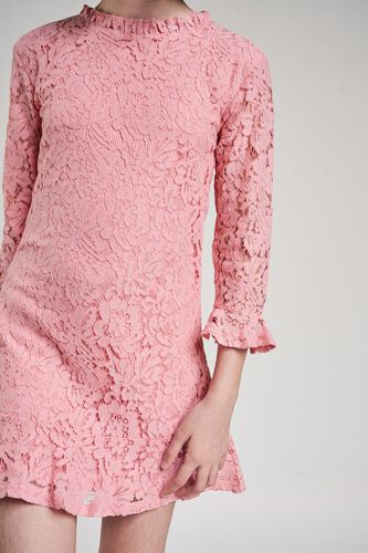 5 - Blush Solid A-Line Dress, image 5