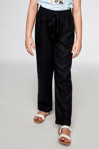 2 - Black Solid Tie-Ups Bottom, image 2