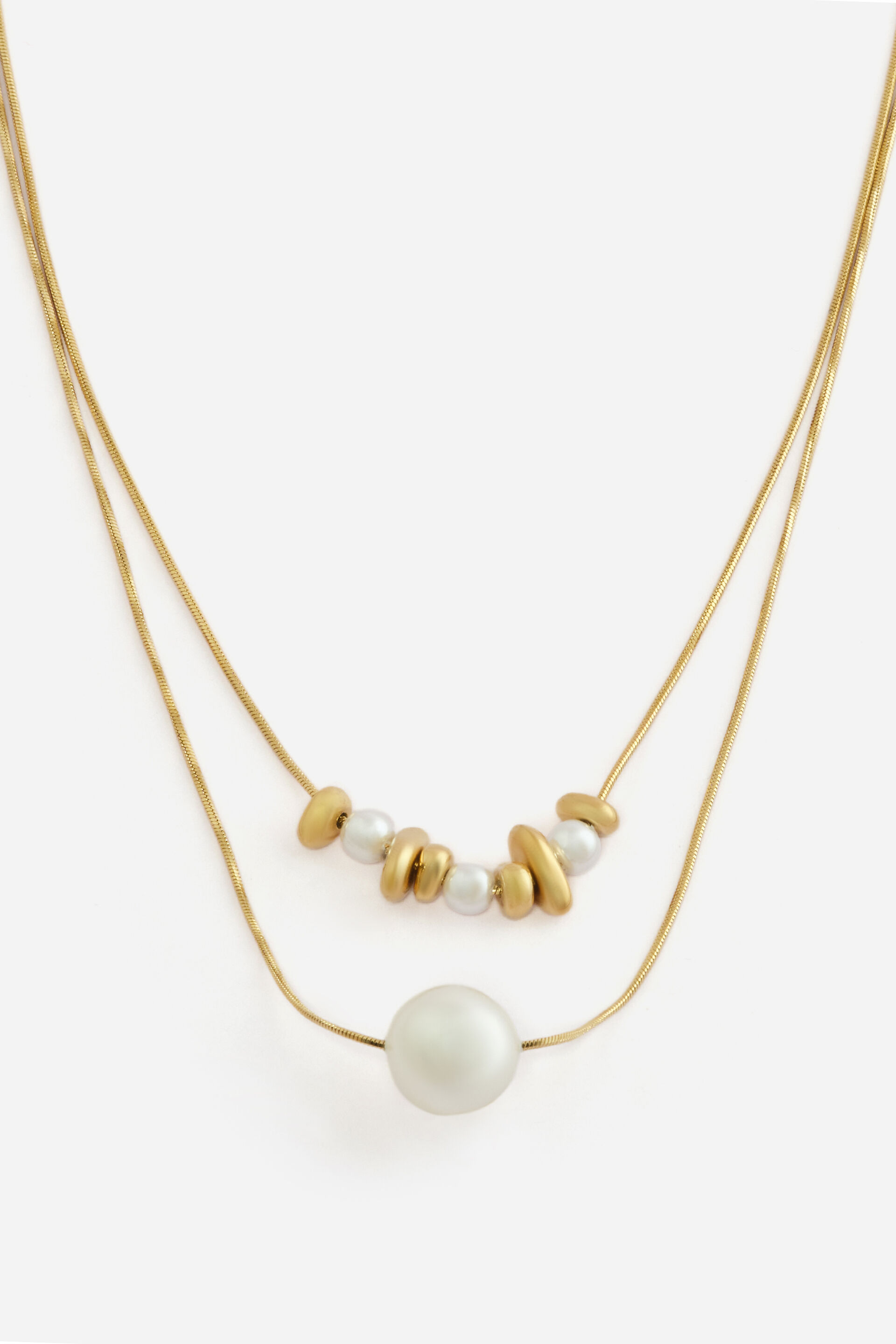Layered Pearl Necklace, , image 2