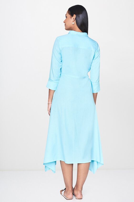 2 - Aqua Embroidered Fit and Flare Tunic, image 2