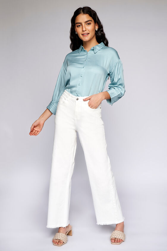Sage Green Solid Curved Top, Sage Green, image 4