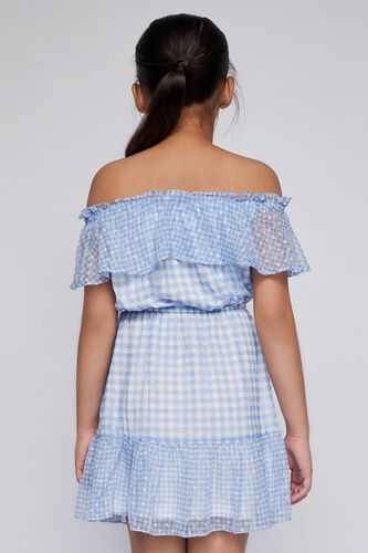 6 - Blue Checks Flounce Dress, image 6