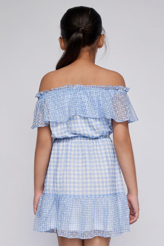 6 - Blue Checks Flounce Dress, image 6
