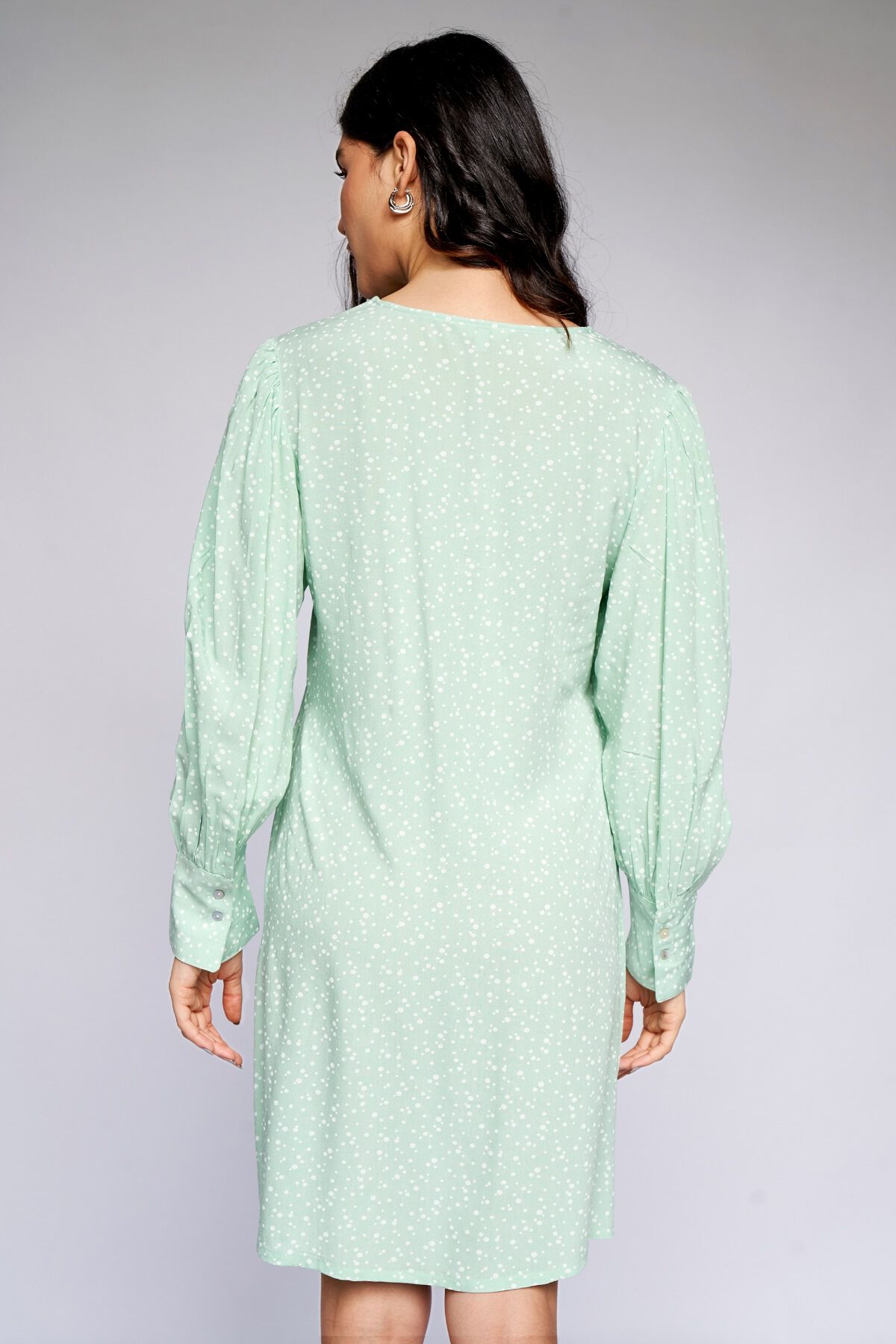 5 - Sage Green Straight Shift Dress, image 5