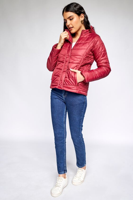 2 - Wine Solid Straight Jacket, image 2