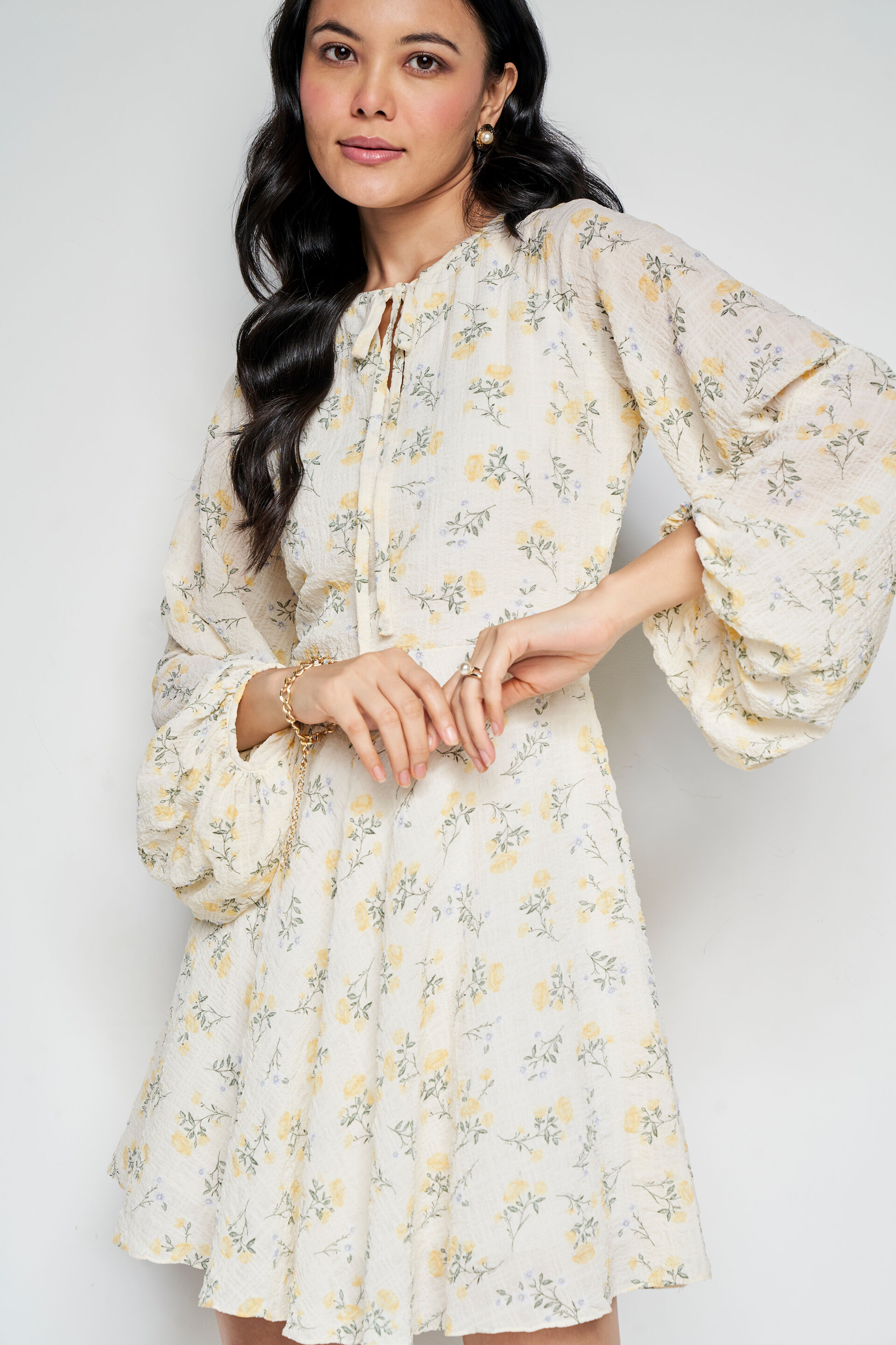 All About Drama Dress, Cream, image 6