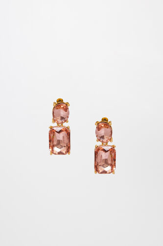 Pink Brass Alloy Earring, , image 1