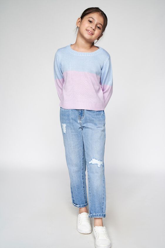 2 - Multi Color Colour blocked Straight Top, image 2