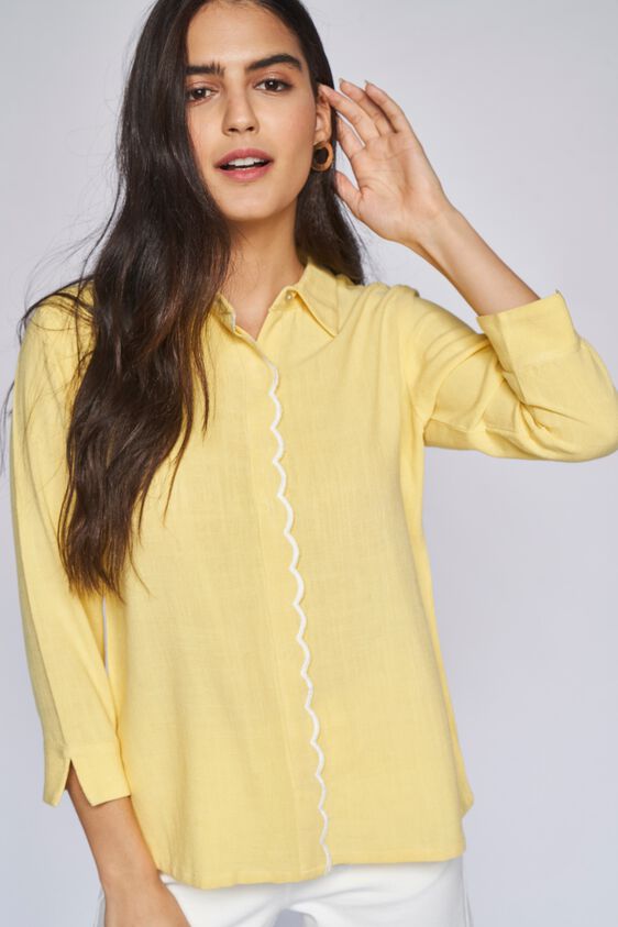 2 - Yellow Solid Straight Top, image 2