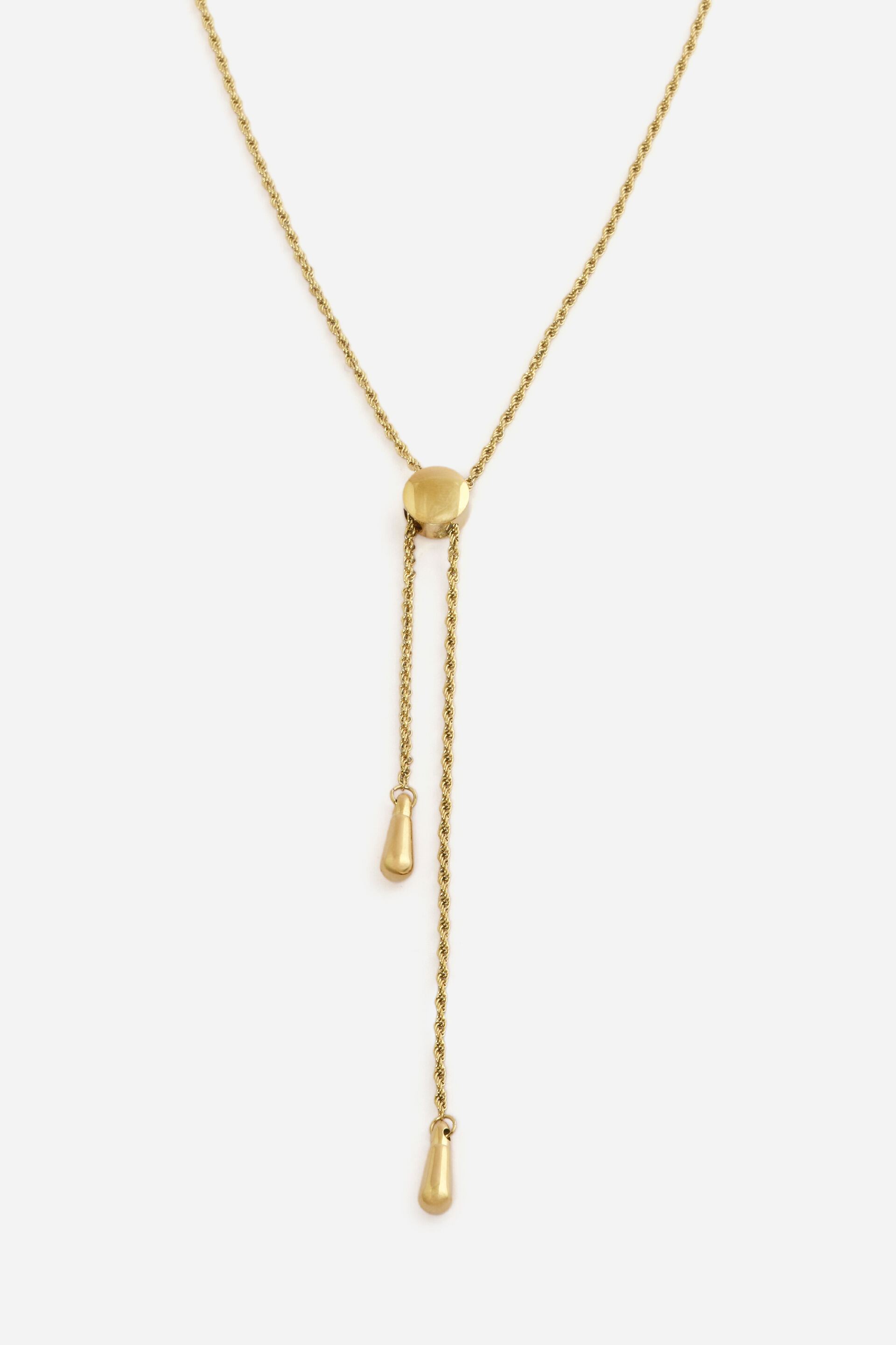 Gold Adjustable Bolo Chain Necklace, , image 2